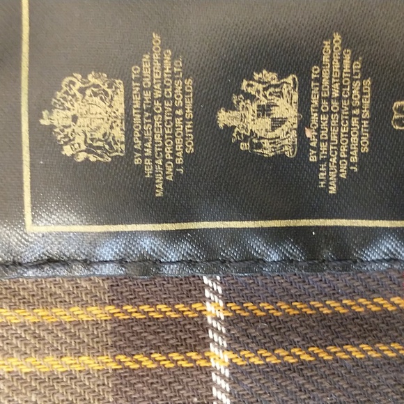 Barbour Wax Cotton Beaufort Jacket Tartan Lined 54" Chest 33" Long Jacket  ApxXL - Picture 10 of 16